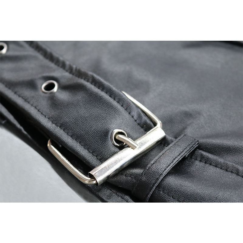 Herren Weiche Lederjacke mit asymmetrischem Reißverschluss