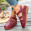 Damen Sportliche und luftige Zehentrenner-Sandalen mit verstellbaren Riemen R&B