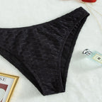 Damen Hochgeschnittene Bikinihose mit raffinierten Rüschendetails R&B