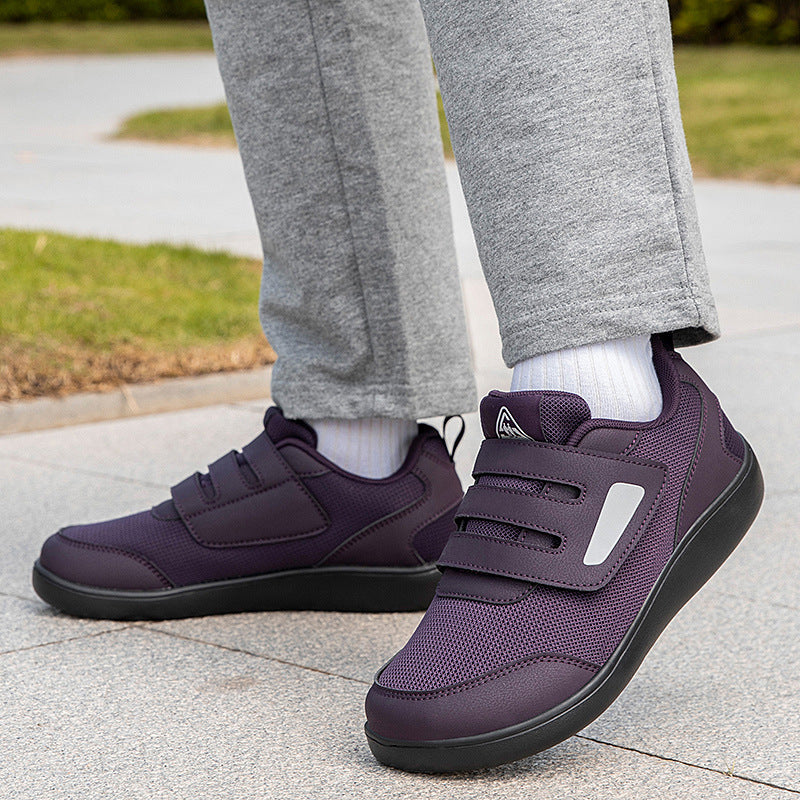 Damen Sportliche Slip-On Sneakers mit praktischen Klettverschlüssen