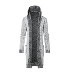 Damen Strickjacke mit Kapuze und seitlichen Taschen