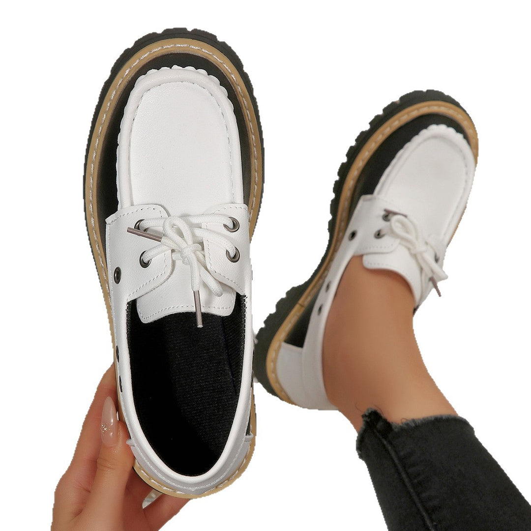 Damen modische halbschuh mit robustem Profil R&B