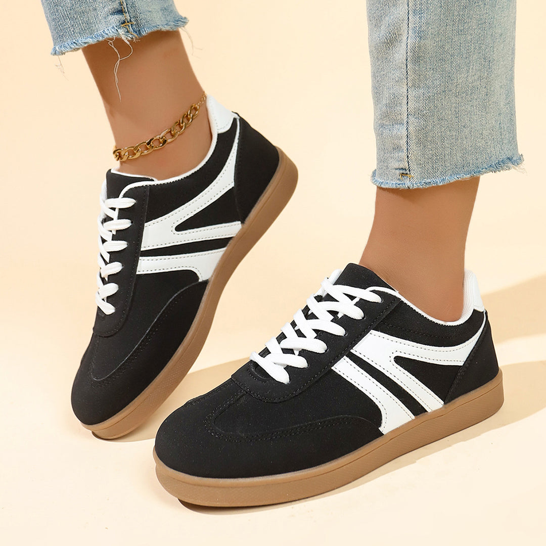 Damen sportliche Freizeitsneaker mit rutschfester Laufsohle und atmungsaktivem Obermaterial R&B