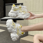 Damen Sportliche Chunky Sneakers mit reflektierenden Elementen