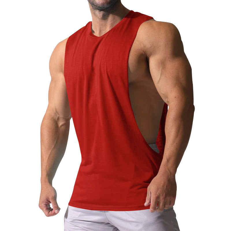 Herren Ärmelloses Sportshirt mit tiefem Rückenausschnitt und atmungsaktivem Material R&B