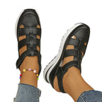 Damen Sportliche Klettsandalen mit dämpfender Sohle und atmungsaktiver Struktur R&B
