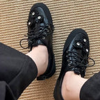Damen modische Sneaker mit floralem Dekor R&B