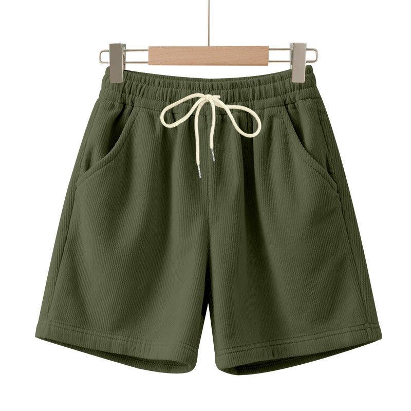 Herren nan gerippte Jersey-Shorts mit elastischem Bund, dekorativem Kordelzug und seitlichen Eingrifftaschen R&B