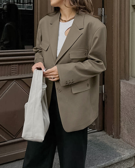 R&B | Loose Fit Vier Taschen Design Blazer