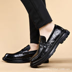Herren Elegante Leder Mokassins mit rutschfester Sohle und komfortablem Innenfutter