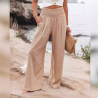 Damen Weite Leinenhose R&B
