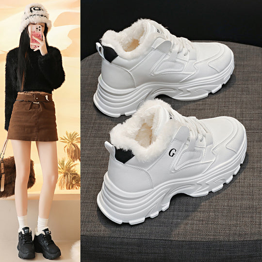 Damen Winterliche Chunky Sneakers mit kuscheligem Innenfutter R&B