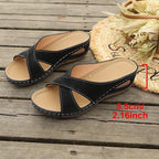 Damen Komfortable Wedge-Pantoletten R&B