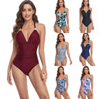 Damen Eleganter Hochgeschnittener Badeanzug R&B