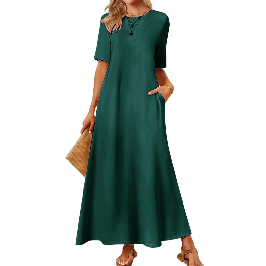 Damen Maxikleid mit lässigem Schnitt und praktischen Taschen R&B