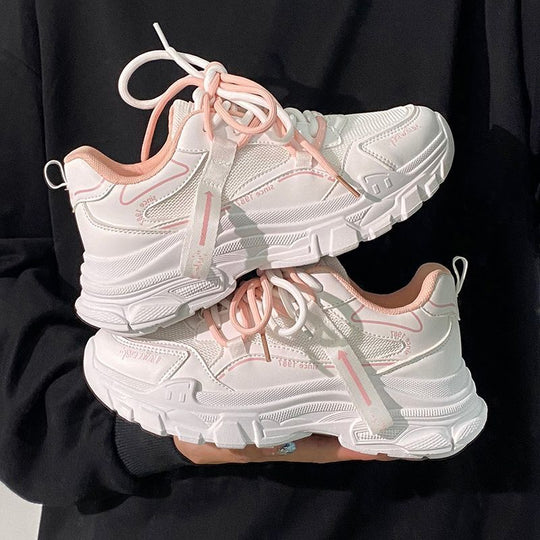 Damen Sportliche Chunky Sneakers mit atmungsaktivem Mesh und dynamischer Sohle R&B