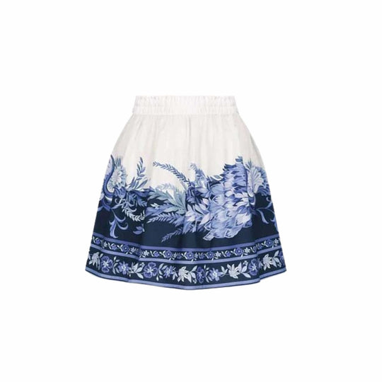 Damen Einteiler Badeanzug mit floralem Design und V-Ausschnitt R&B