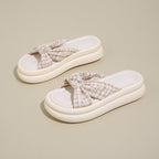 Damen Bequeme Slippers mit modischem Schleifen-Design R&B