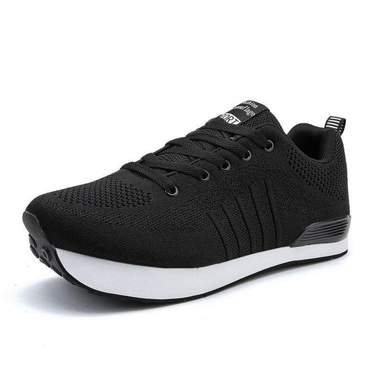 Damen Sportliche Leichtgewicht Sneaker mit atmungsaktiver Mesh-Oberfläche und dämpfendem Fußbett R&B