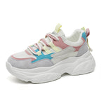 Damen Chunky Sneakers mit atmungsaktivem Mesh-Obermaterial und komfortabler Dämpfung R&B
