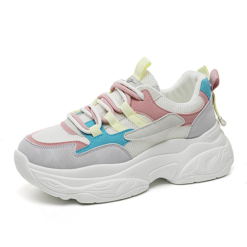 Damen Chunky Sneakers mit atmungsaktivem Mesh-Obermaterial und komfortabler Dämpfung R&B