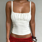 Damen-Bustier-Oberteil mit schmeichelnder Passform und feinen Rüschen R&B