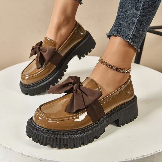 Damen Elegante Slipper mit dekorativer Schleifenverzierung und rutschfester Sohle R&B