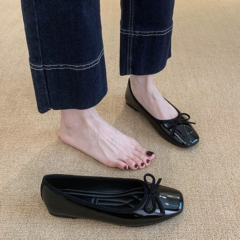 Damen Ballerinas mit schickem Knoten-Detail und komfortabler Sohle