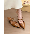 Damen Slingback-Pumps mit elegantem Schnallen-Detail