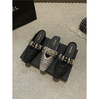 Damen elegante Mules mit modischem Netzdesign R&B