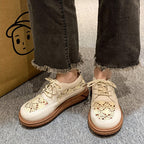 Damen Komfortable Freizeit Sneakers mit atmungsaktiver Oberflächenstruktur
