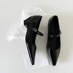 Damen elegante Ballerinas mit modischer Schnallenverzierung und bequemer Innensohle R&B