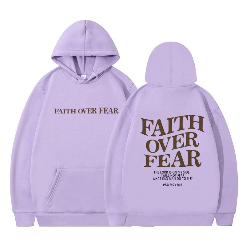 Damen Kapuzenpullover mit inspirierendem Schriftzug und hochwertiger Baumwolle R&B