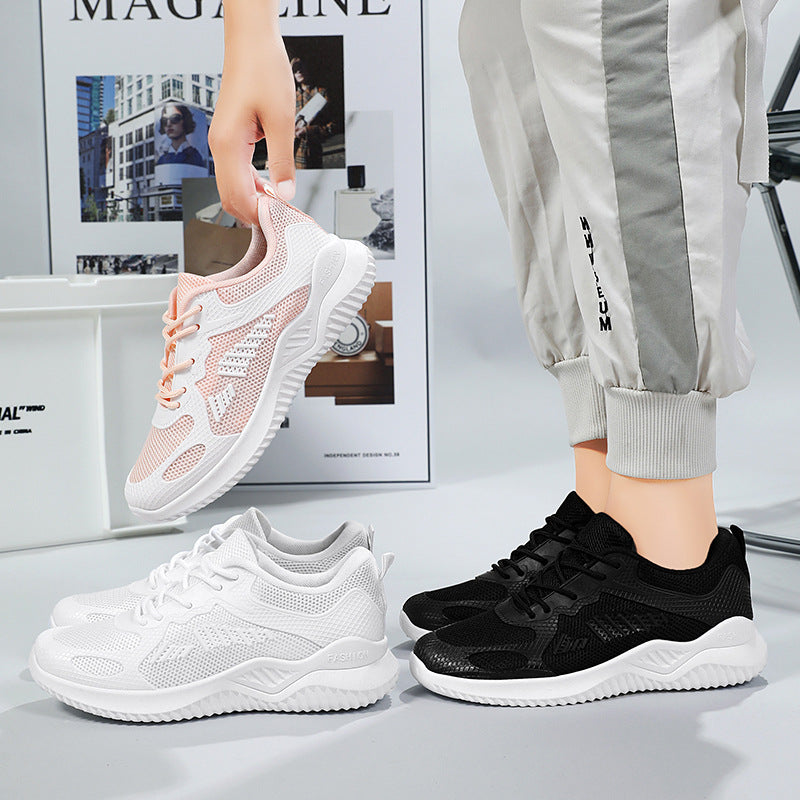 Damen Leichtgewichtige Trainingsschuhe mit atmungsaktivem Mesh-Obermaterial und dämpfender Sohle R&B