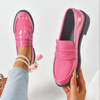 Damen modische Slipper mit trendigem Glanz und rutschfester Sohle R&B