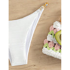 Damen Hochgeschnittener Bikini mit funkelnden Details R&B