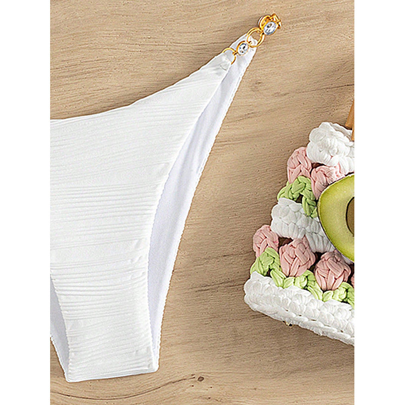 Damen Hochgeschnittener Bikini mit funkelnden Details R&B