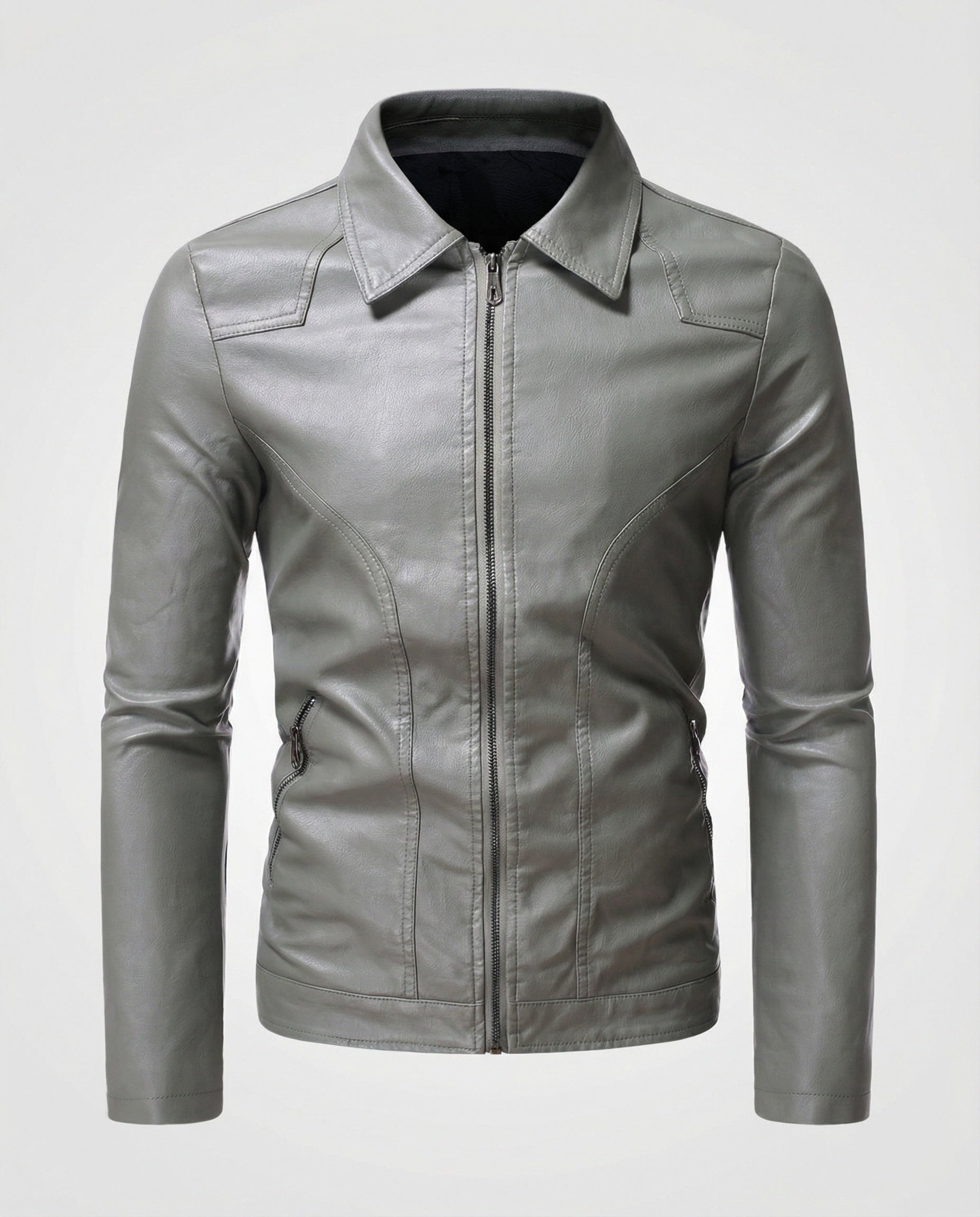 Herren Lederjacke figurbetont