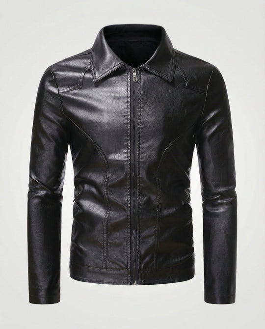 Herren Lederjacke figurbetont