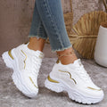 Damen Sportliche Sneaker mit modischem Metallic-Detail und dämpfender Sohle R&B
