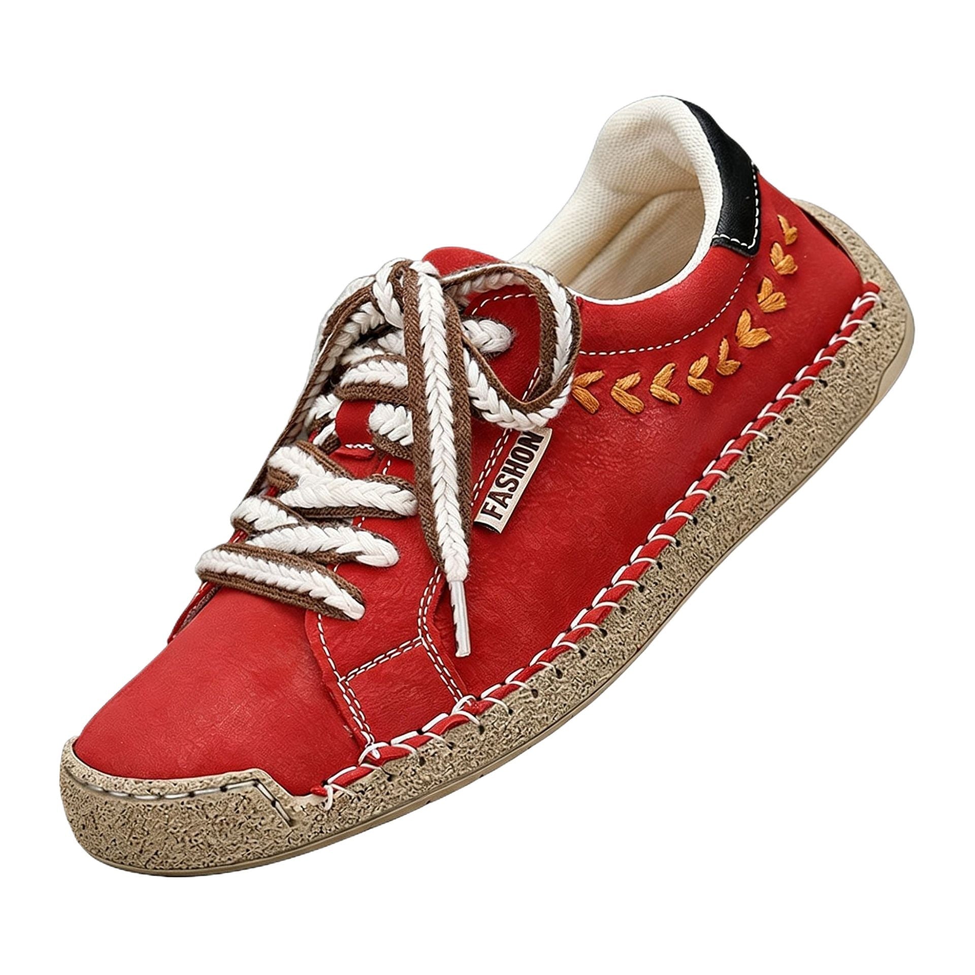 Damen Modische und bequeme Sneakers mit dekorativer Schnürung R&B