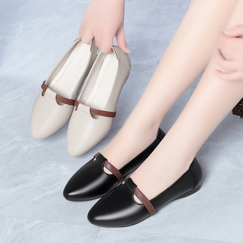 Damen Ballerinas mit elegantem Riemen und komfortablem Fußbett R&B