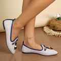 Damen elegante Ballerinas mit modischem Dekor R&B