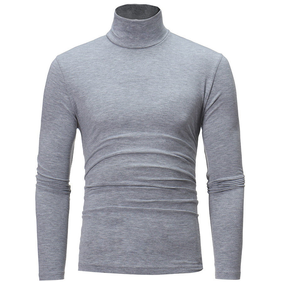 Herren eleganter Rollkragenpullover aus bequemen Stretchmaterial R&B
