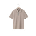 Herren Kurzarm Polo-Shirt mit strukturiertem Design und Reißverschluss R&B