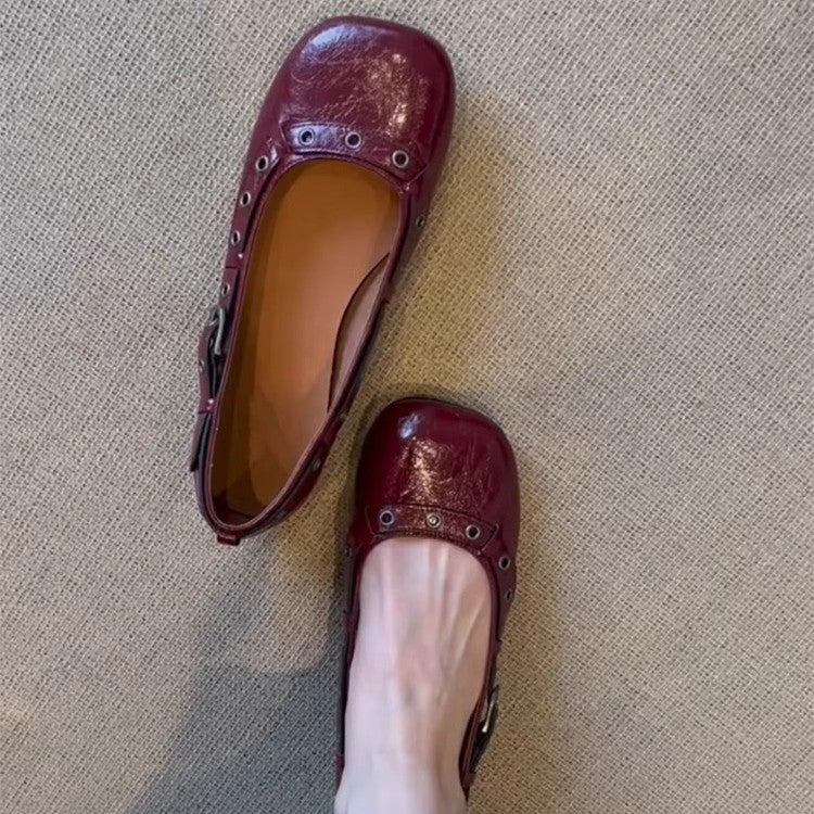 Damen Ballerinas mit elegantem Schnallen-Detail und bequemer Innenpolsterung R&B