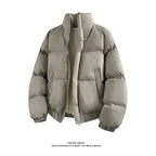 Damen Stylische Daunenjacke mit hoher Kragen und elastischen Ärmelabschlüssen R&B