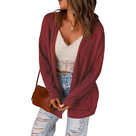 Damen lässige Long Cardigan R&B