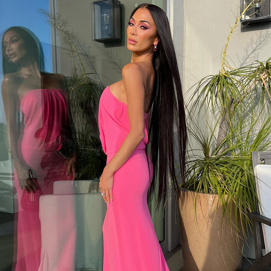 Damen Elegantes Maxikleid mit schmalem Design und raffinierten Cut-Out-Details R&B