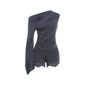 Damen Einteiler mit asymmetrischem Schnitt und elegantem Ärmeldesign R&B